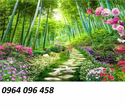 Tranh gạch 3d cây tre trúc - GNNX4