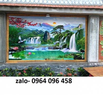 Tranh gạch 3d ốp tường rào - 975CN