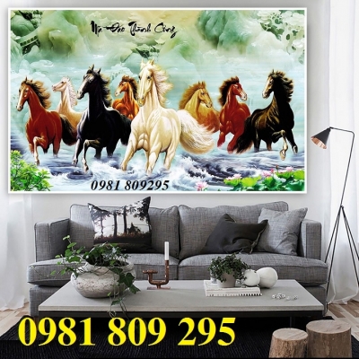 Tranh  gạch mã đáo thành công - tranh gạch men