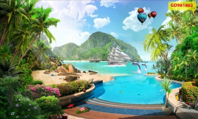 Tranh dán phòng khách