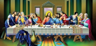 Tranh gạch 3d ốp tường thiên chúa - ALMN7