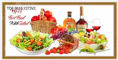 Tranh gạch 3d ốp tường phòng bếp - SLM90