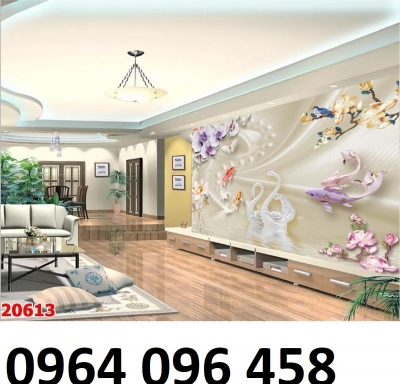 gạch tranh 3d ốp tường phòng ngủ - 66XN