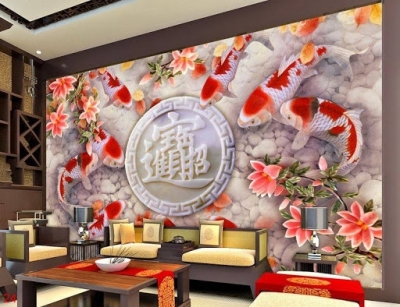Tranh gạch 3d cá koi - FSZ222