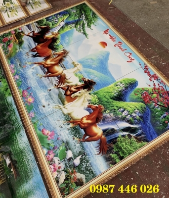 Gạch tranh 3d - ảnh thực tế