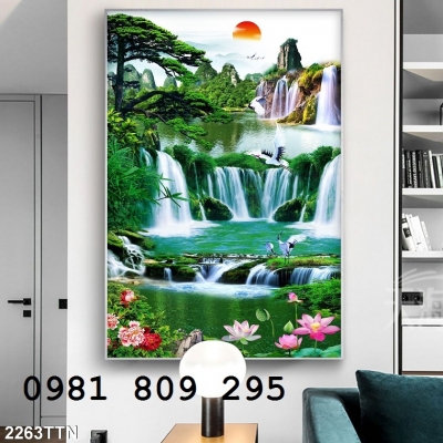 Tranh gạch men khổ đứng JHYT4