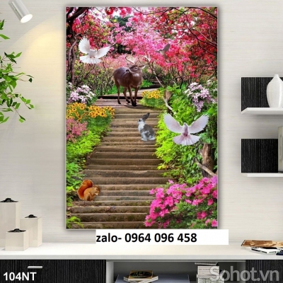 Tranh gạch 3d ốp tường hành lang - MCB532