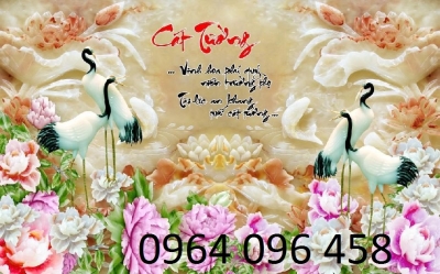 Tranh gạch 3d hoa giả ngọc - 322SB