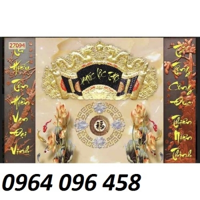 Tranh gạch 3d ốp mộ - phòng  thờ - JKM90