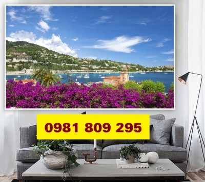 Gạch tranh 3d vườn hoa