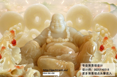 gạch tranh phật di lặc 3d