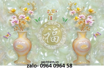 Tranh gạch 3d trang trí phòng khách - KCFVC3