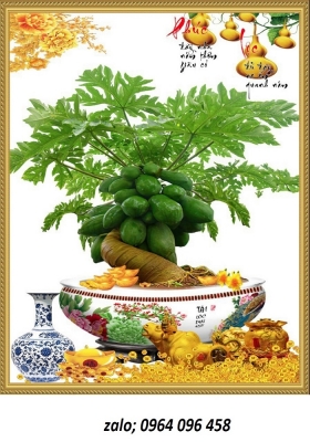 Tranh gạch men 3d mẫu cây cảnh - 832SV