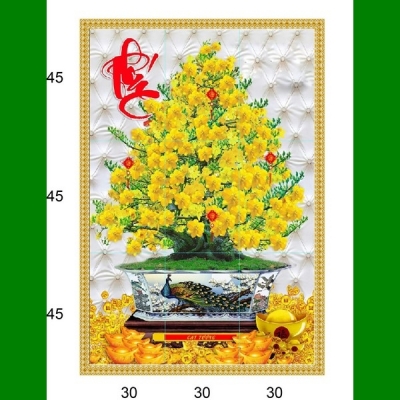 Tranh gạch 3d cây mia mai - 0322XC