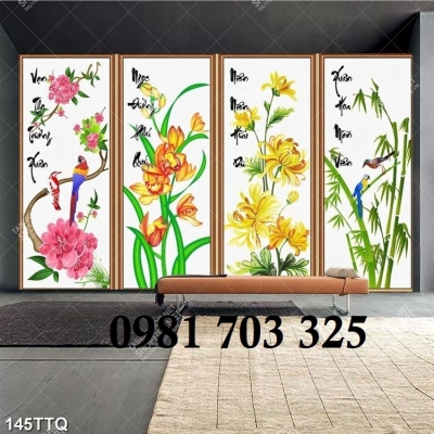 Tranh gạch tứ quý 3D