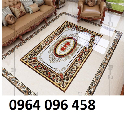 Thảm gạch lát phòng khách cao cấp - 456CVB
