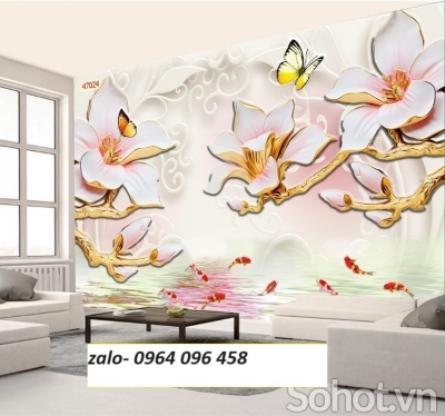 Tranh gạch trang trí phòng khách 3d - 7GVC