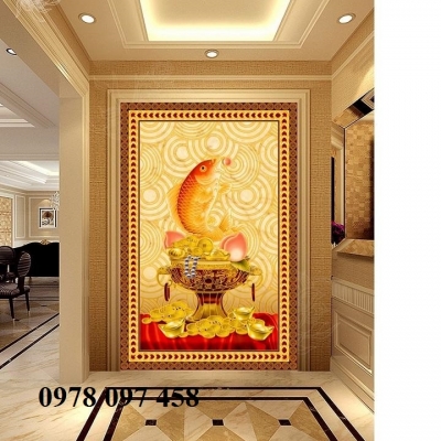Tranh gạch cây tài lộc