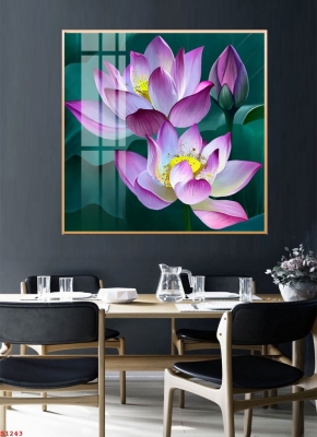 Tranh hoa sen ốp tường
