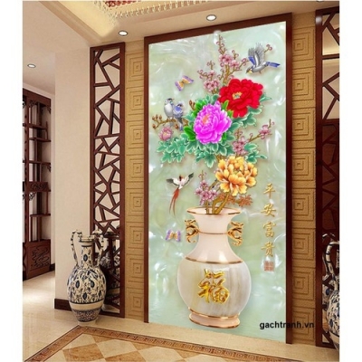 Tranh gạch 3d hoa giả ngọc - 322SB
