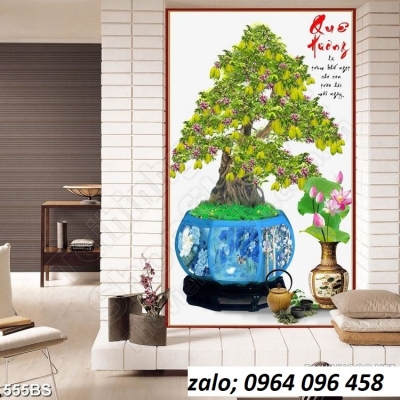 Tranh gạch 3d cây cảnh - DLP09