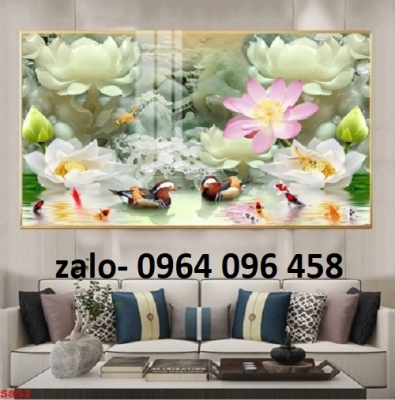 Tranh gạch men 3d giả ngọc - XV33