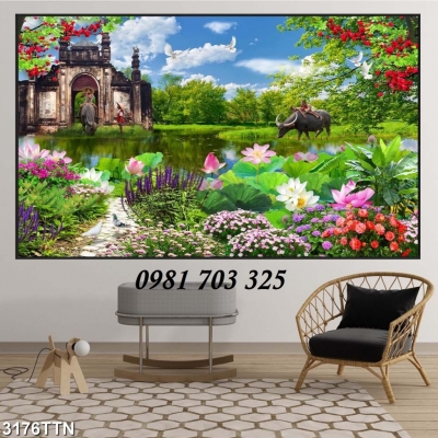 Tranh gạch 3D, tranh phong cảnh