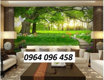 Tranh gạch phong cảnh rừng cây 3d - SXVC633