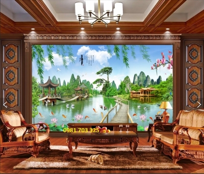 Tranh 3D- tranh gạch ốp tường