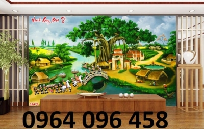 Tranh gạch 3d vinh quy bái tổ - JHGF34