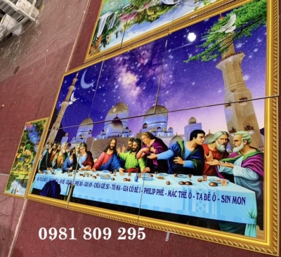 Tranh gạch 3d 12 tông đồ đẹp công giáo