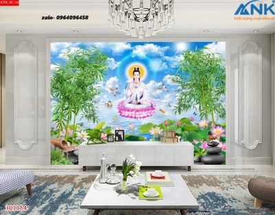 Tranh gạch 3d phật adida - 766CV