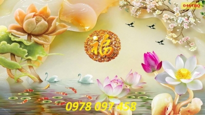 Gạch tranh 3D - tranh gạch men dán tường