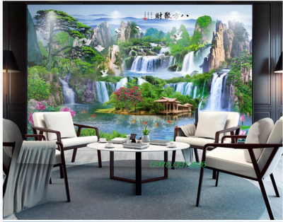 phong cảnh quê hương - tranh gạch