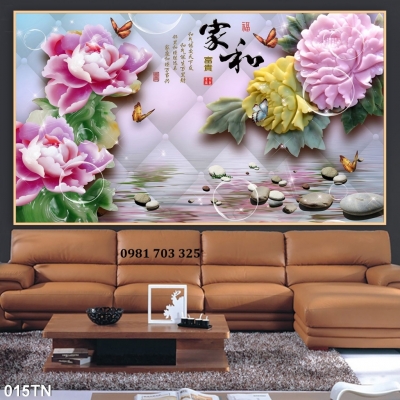 Tranh gạch men sứ ngọc 3D