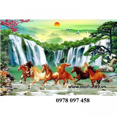 Tranh gạch 3D - tranh bát mã