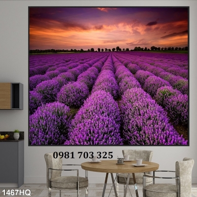 Tranh gạch 3d trang trí vườn hoa