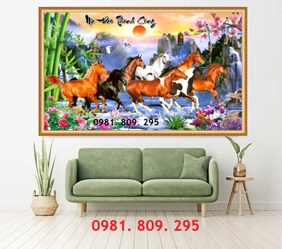 Tranh gạch men ngựa