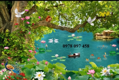 Tranh phong cảnh ốp tường