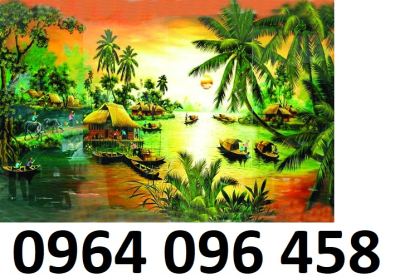 Tranh gạch phong cảnh đồng quê 3d - 654CVB