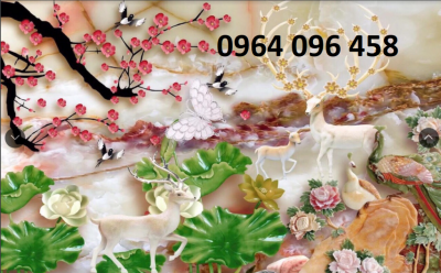 Tranh gạch 3d phong thủy phòng khách - 5888CV