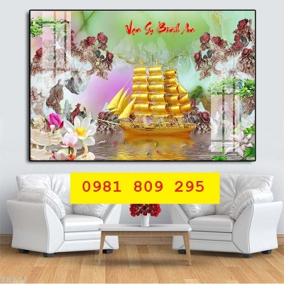 Gạch tranh thuyền buồm