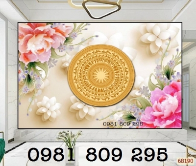 Tranh gạch men hoa mẫu đơn