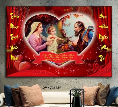 Tranh công giáo- tranh gạch men 3D