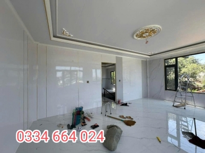 Ốp tường nhựa vân đá PVC