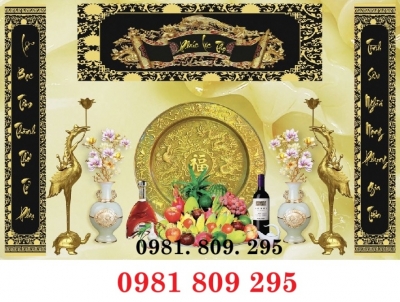 Tranh gạch men phong thủy  phòng thờ HN888