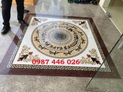 Gạch thảm hoa văn trống đồng