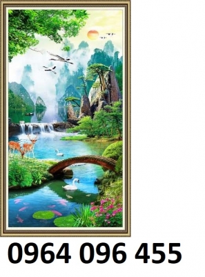 Tranh gạch 3d trang trí phòng khách - 422XN