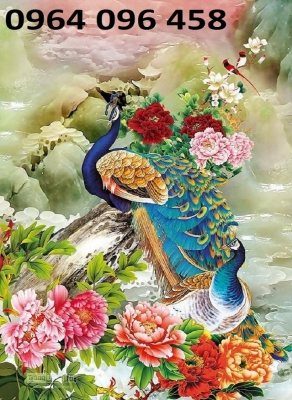 Tranh gạch 3d chim công - 29MN