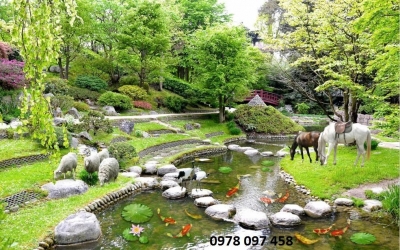Gạch 3D - Phong cảnh thiên nhiên giao hòa